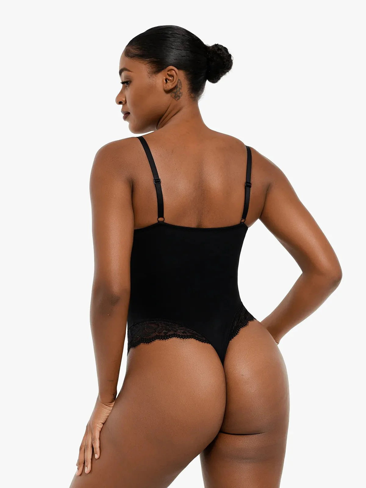 Shapewear Strappy Tummy Control Lace Inset Bodysuit - LivingCurves Sexy Tops Body Shaper Chili Red / XS