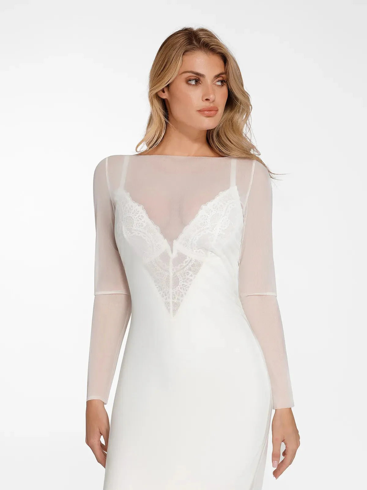 LYSERA – Sheer Mesh Maxi Cover-Up
