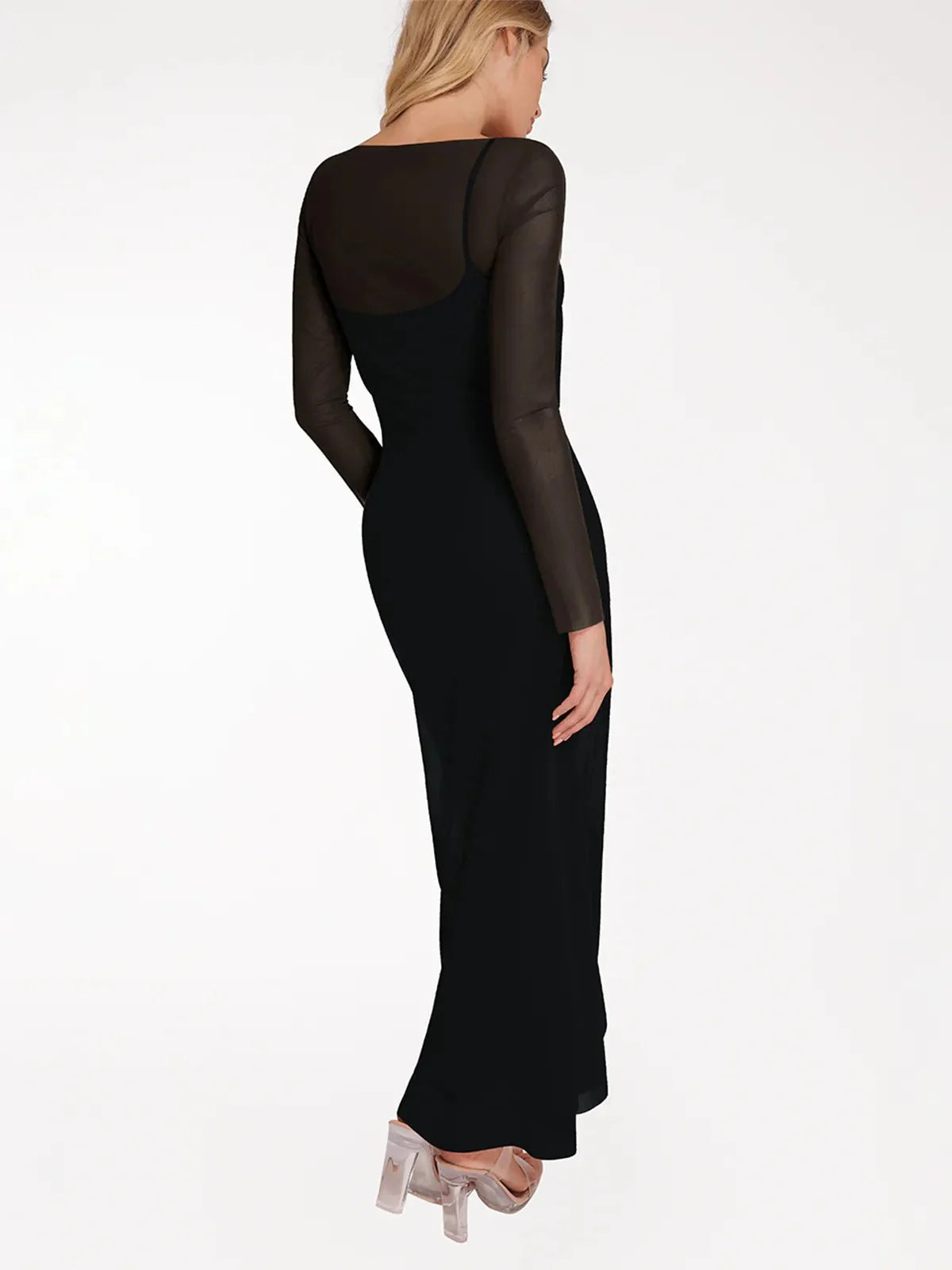 LYSERA – Sheer Mesh Maxi Cover-Up