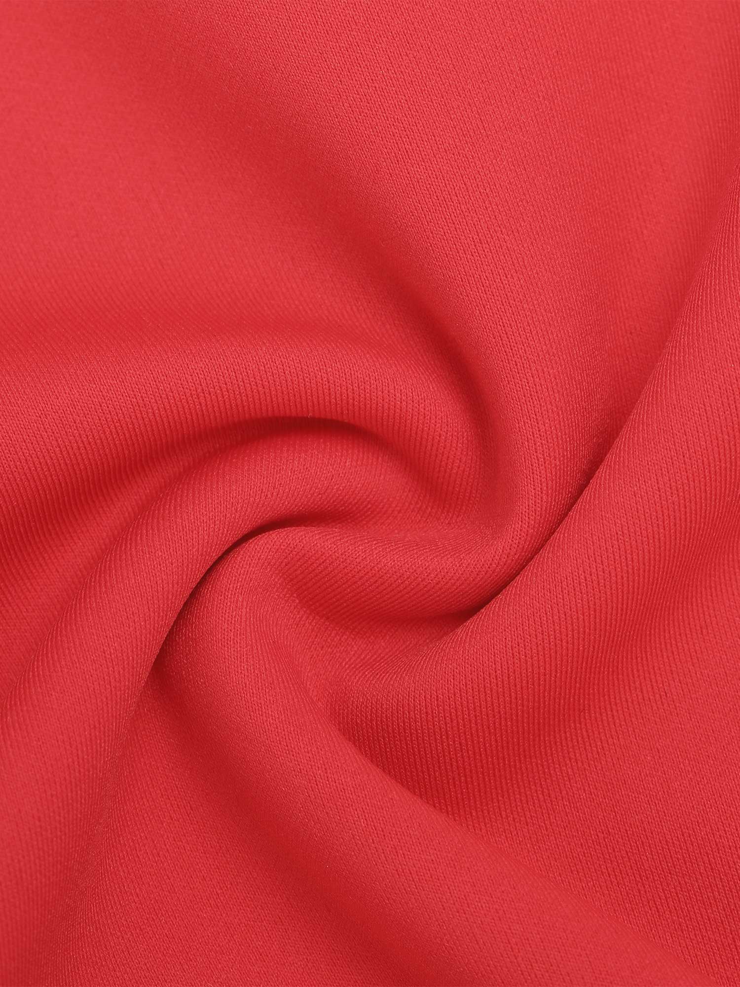 LEONA – Contrast Trim Bodysuit - LivingCurves Tops Body Shaper Rood / XS