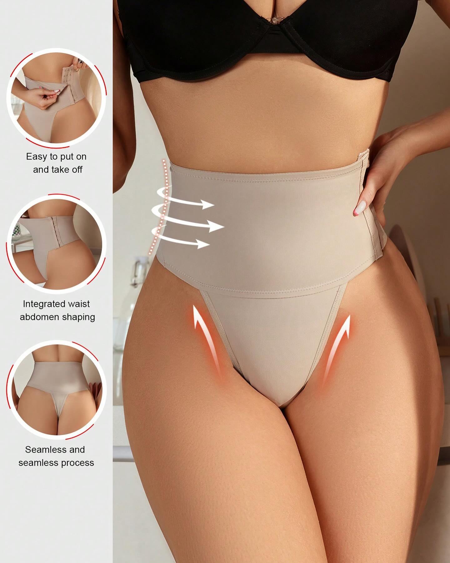 FYNOR – Shapewear Control String met Haaksluiting - LivingCurves Zwart / XS
