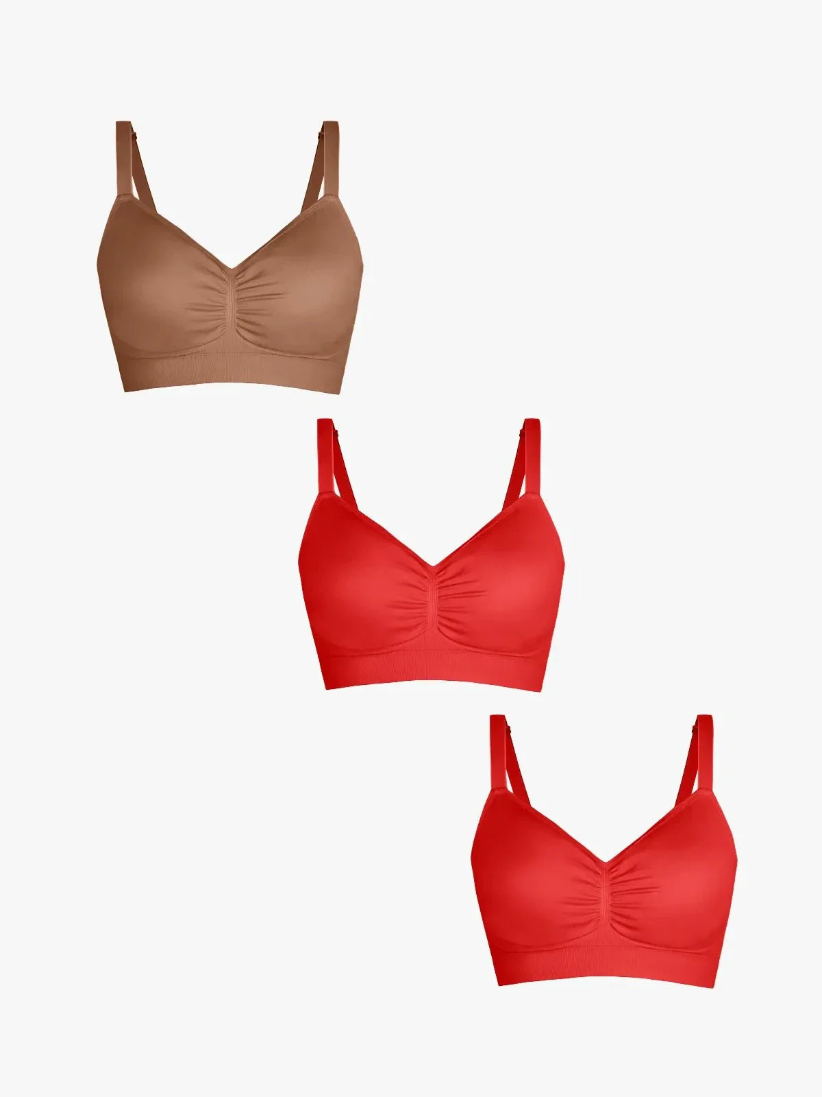 MAELLE | 3-Pack Naadloze Comfortbeha met Uitneembare Pads