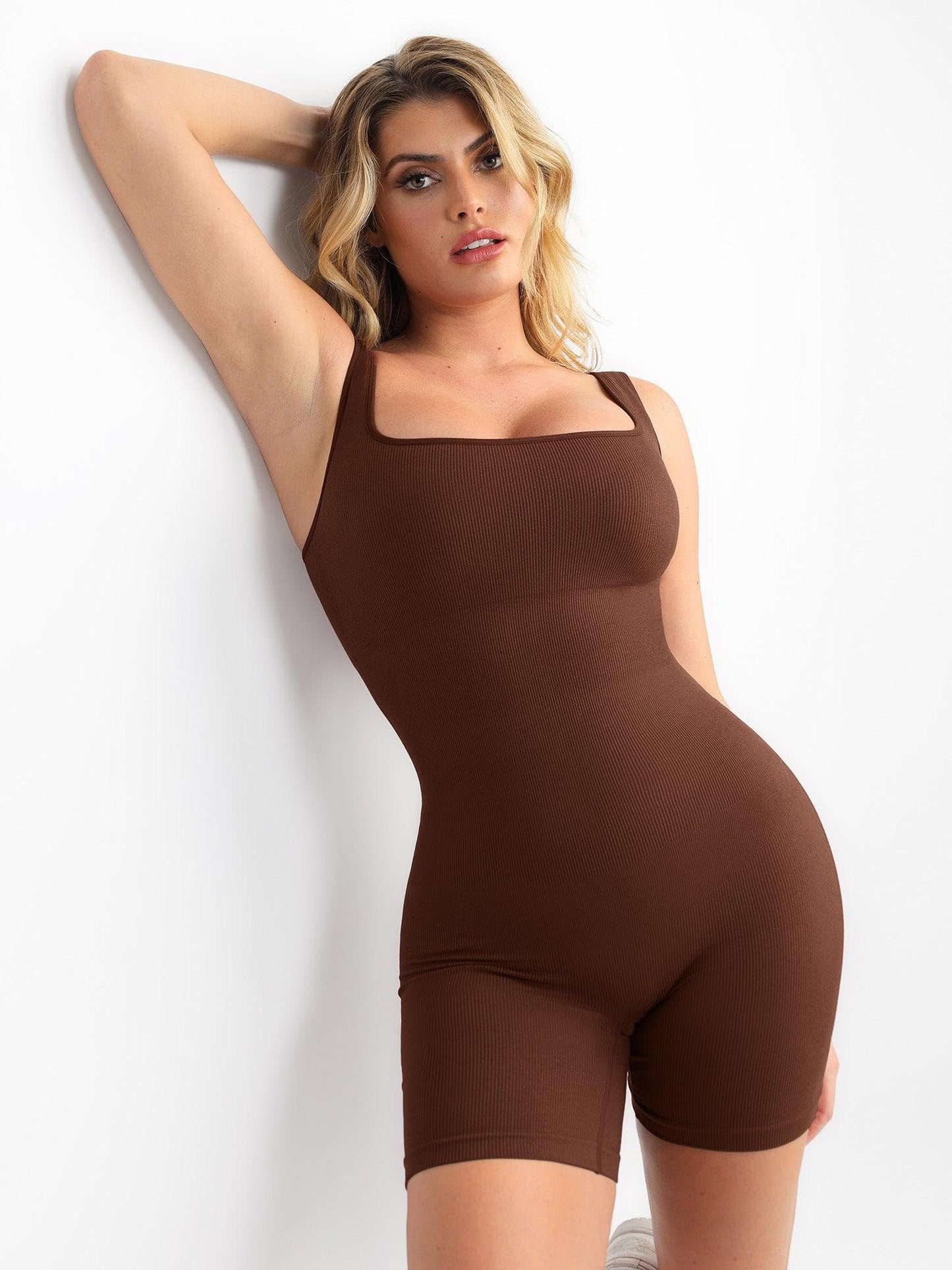 ANOUK | Naadloze Sport Romper met Square Neck