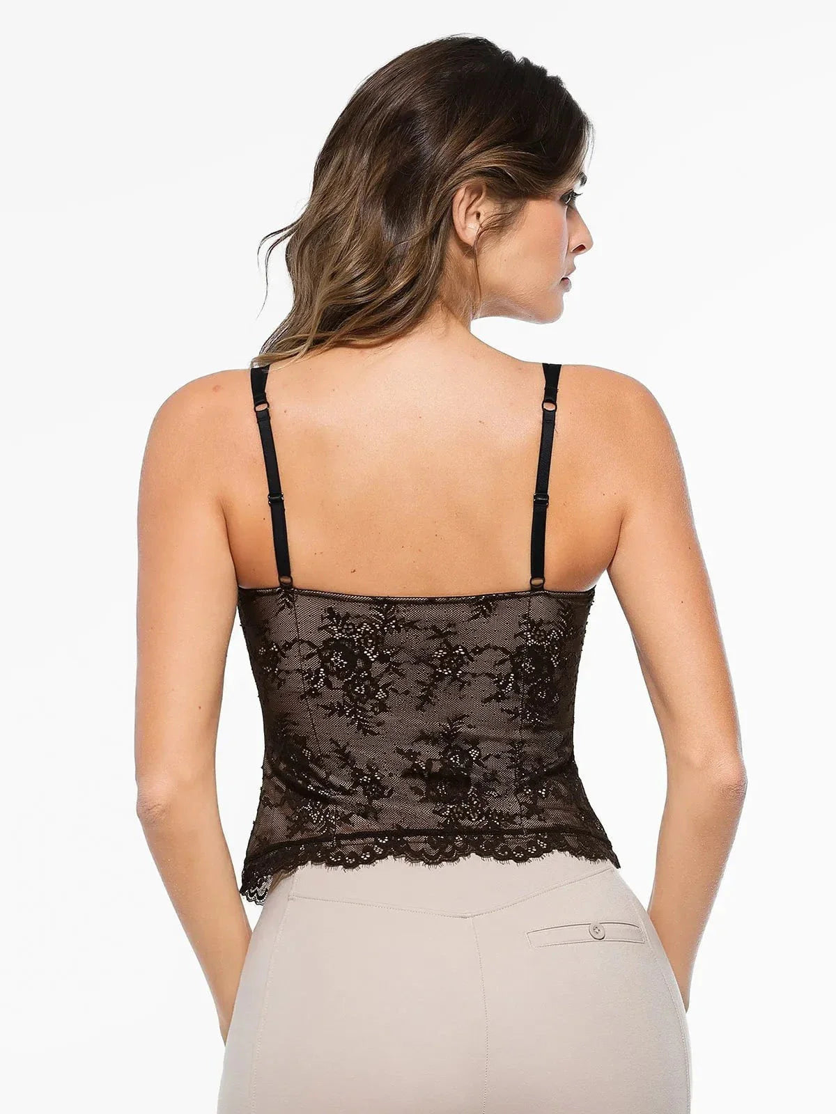 Shapewear Lace Contouring Camisole - LivingCurves Skin / XS