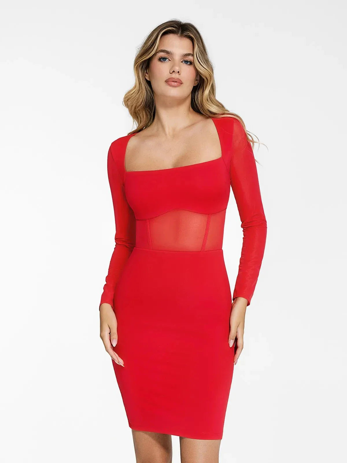 LIA – Shapewear Midi Jurk Mesh