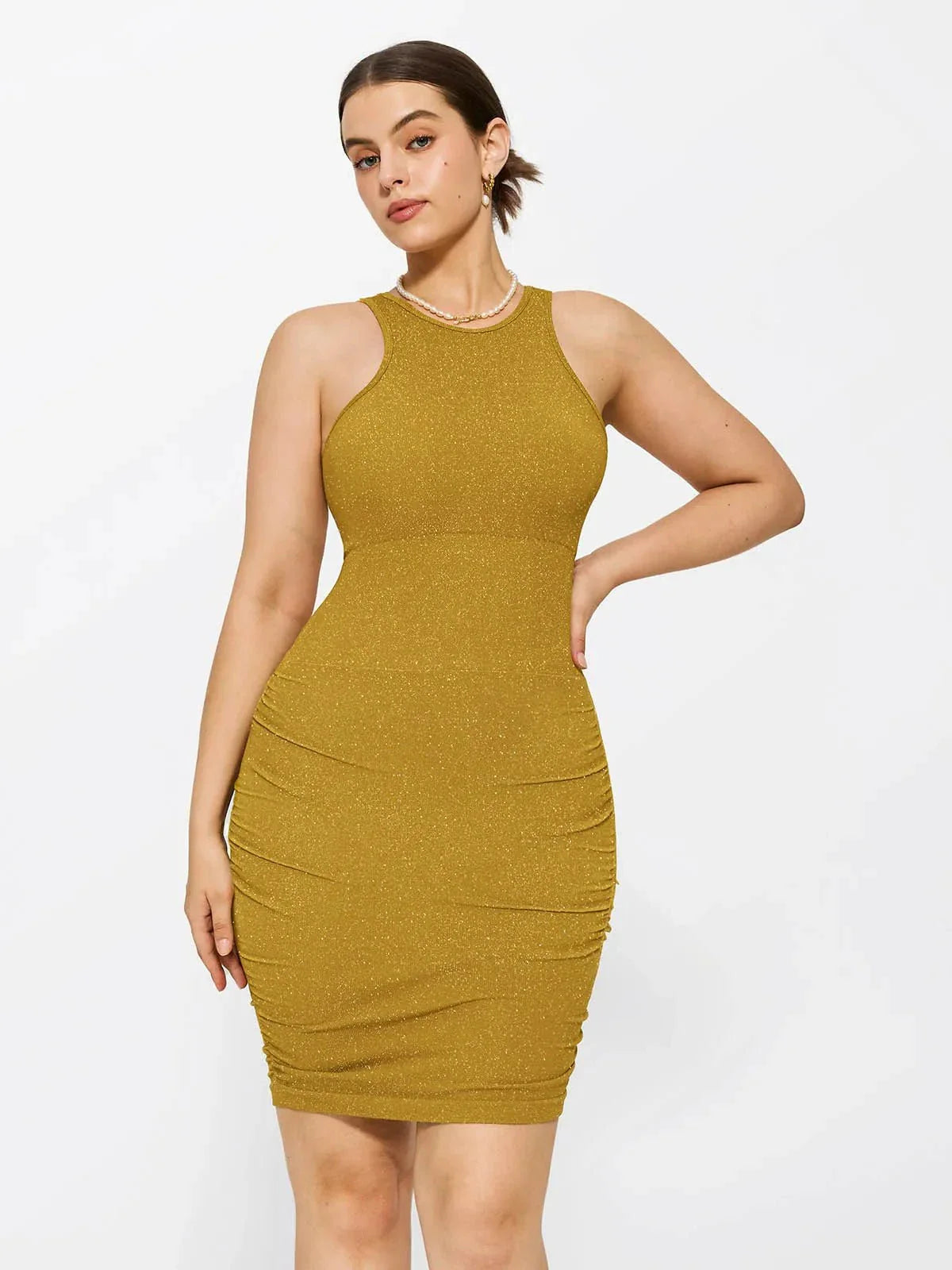 ASTRIA – Metallic Seamless Dress