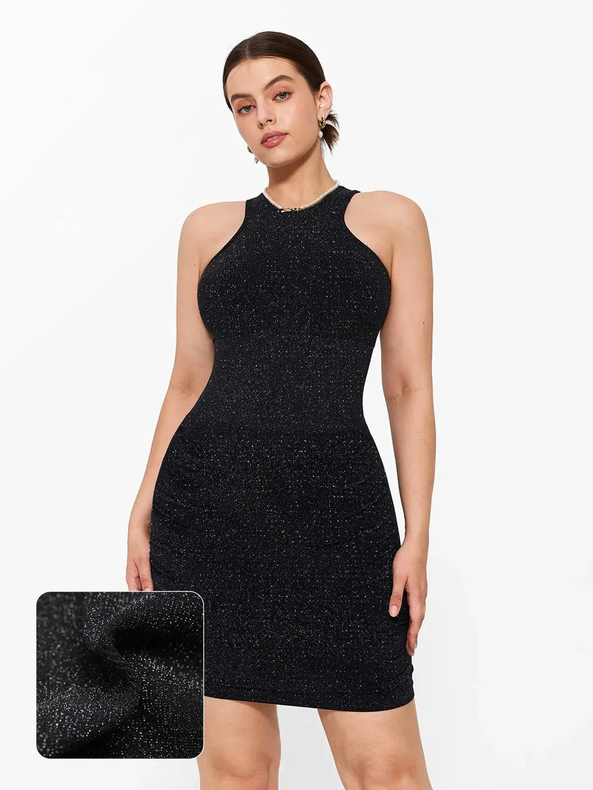 ASTRIA – Metallic Seamless Dress