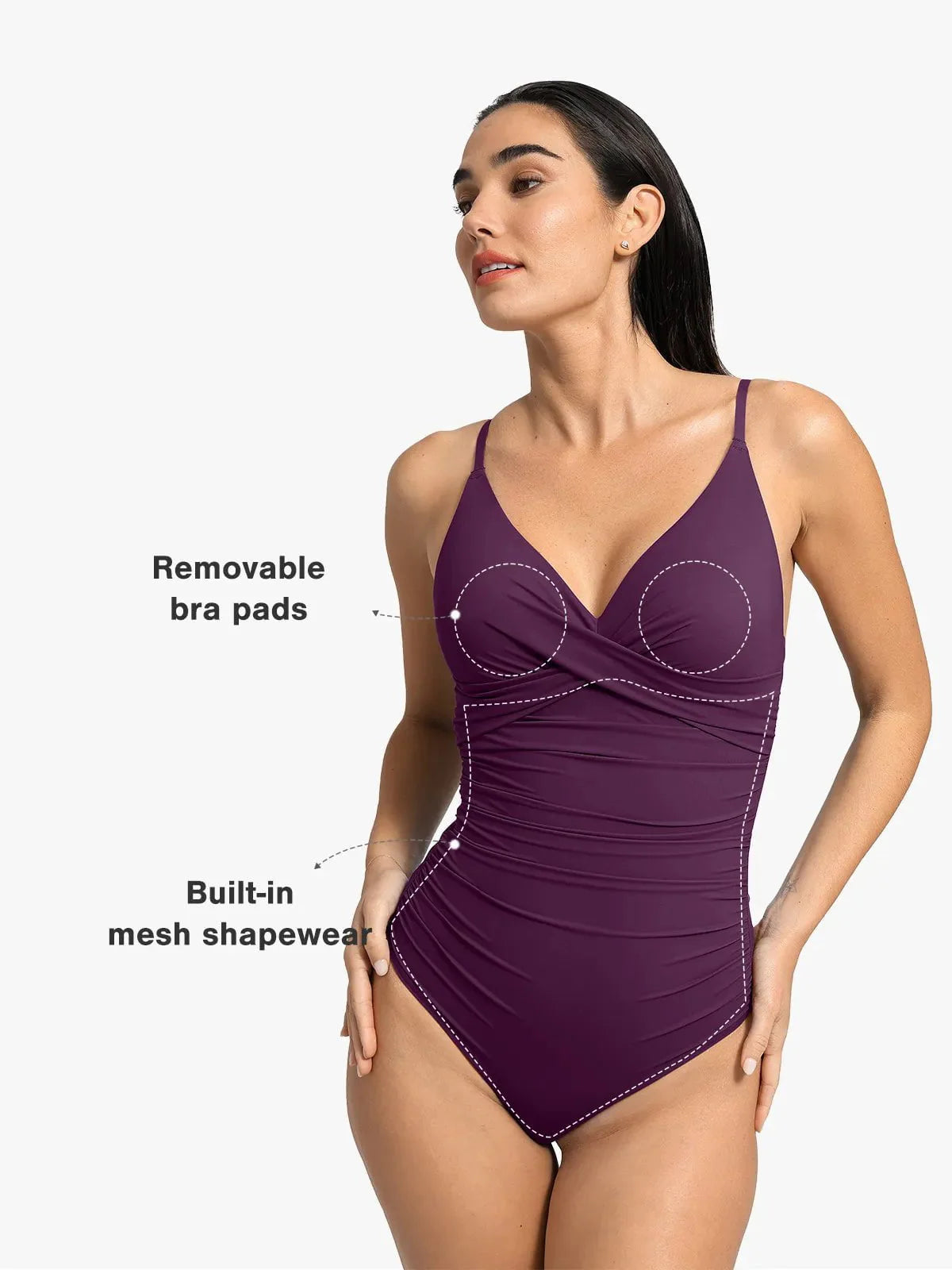 LANA – Shaping Badpak met Cross-Front