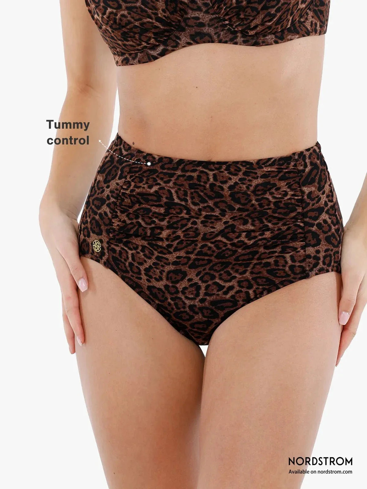 JUNGLESCULPT – High-Waisted Shaping Bikini Bottom