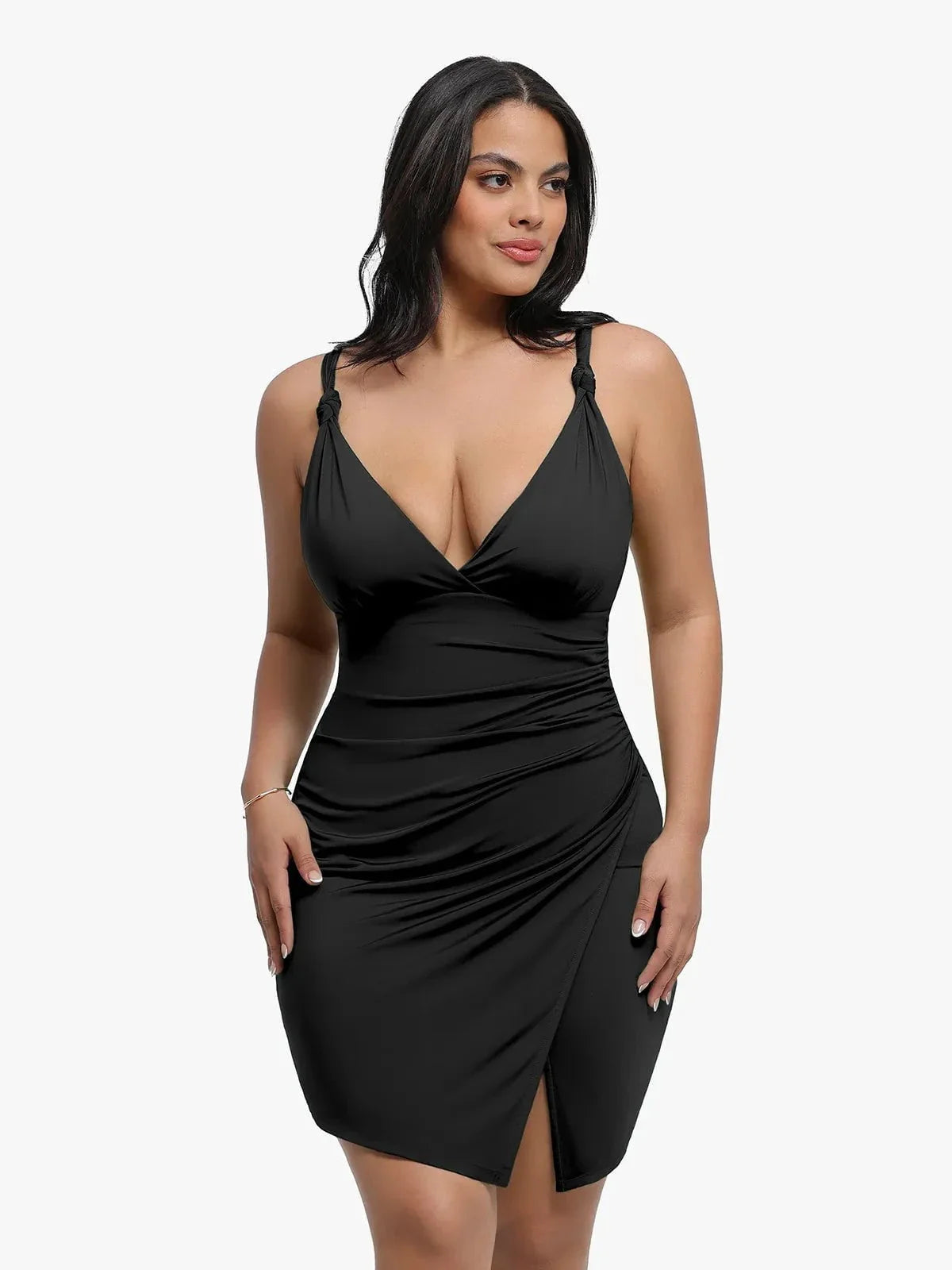 ARIA – Sculpting Side Slit Mini Dress