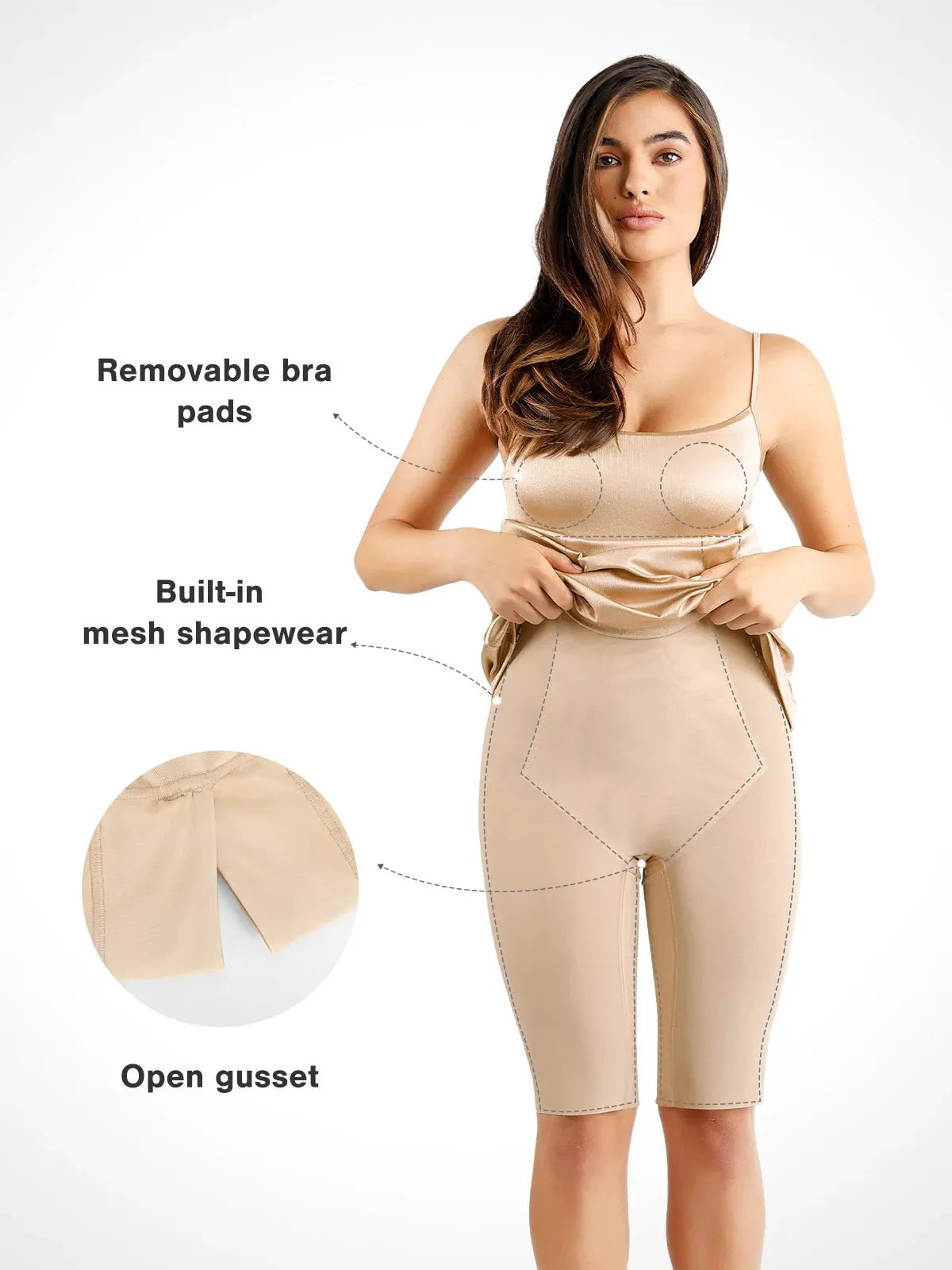 AYLIN – Shaping Maxi Slipjurk met Shine Effect