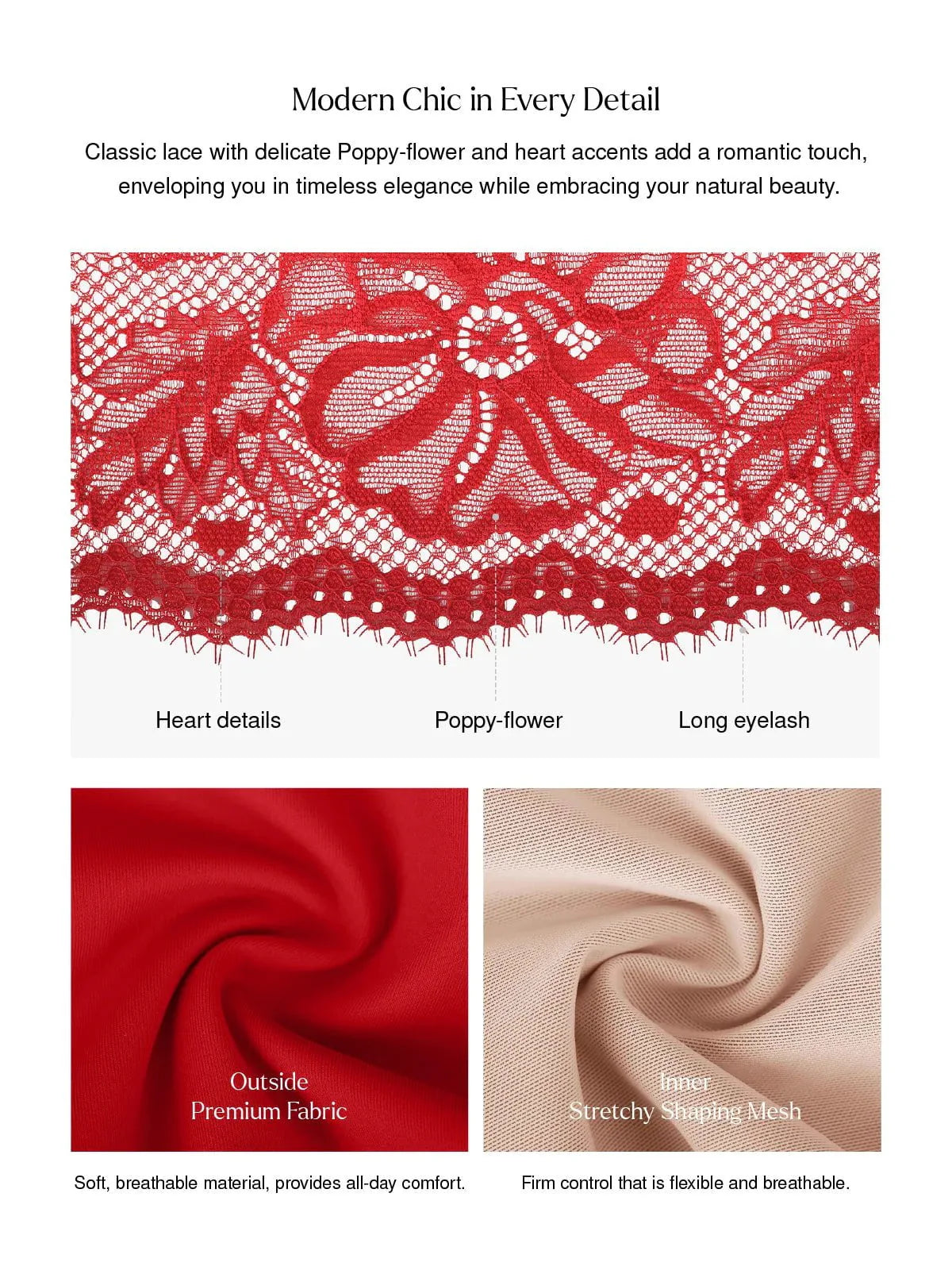 Shapewear Strappy Tummy Control Lace Inset Bodysuit - LivingCurves Sexy Tops Body Shaper Chili Red / XS