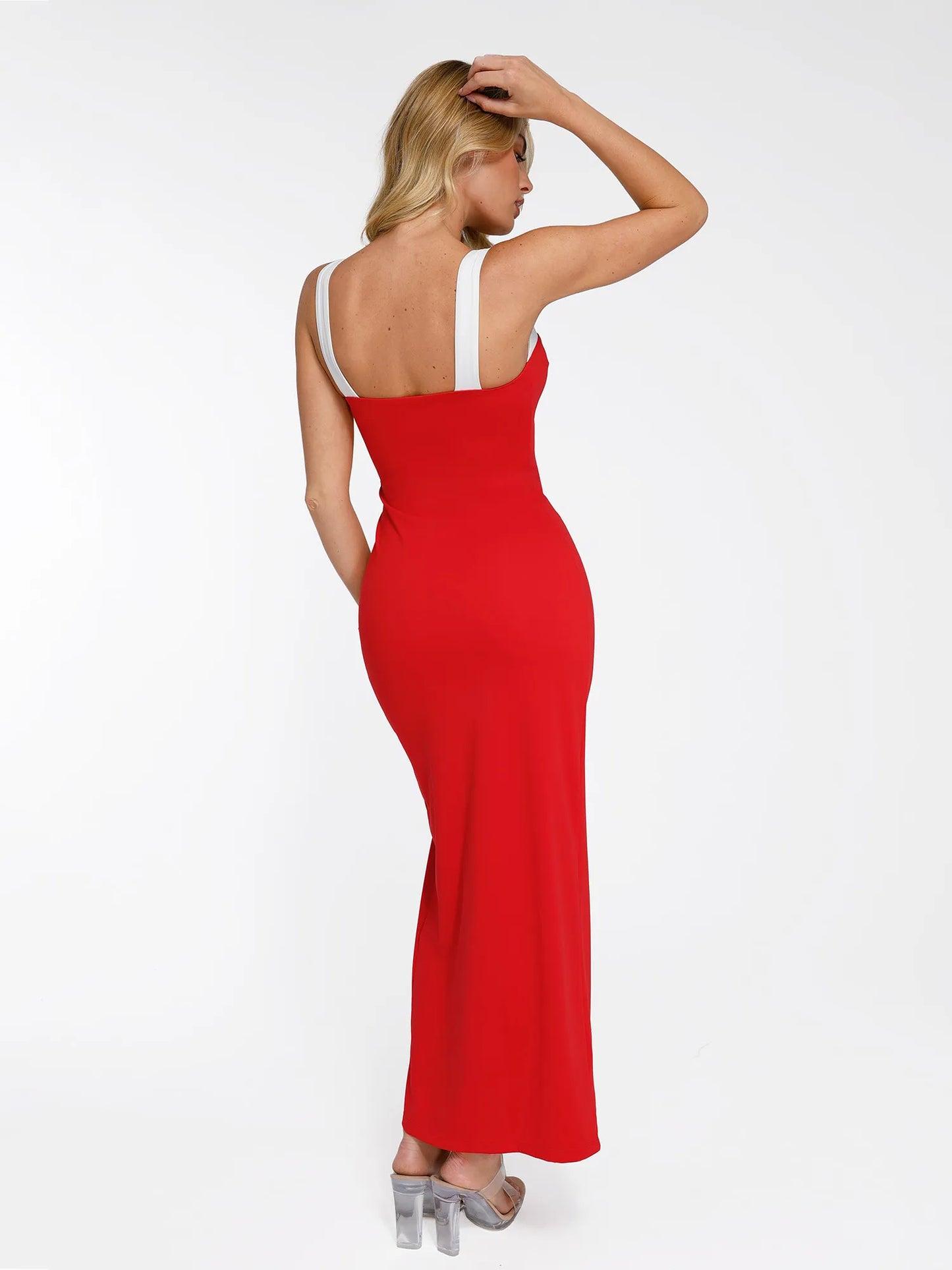 MIREILLE – Shaping Maxi Dress met Contrast Trim