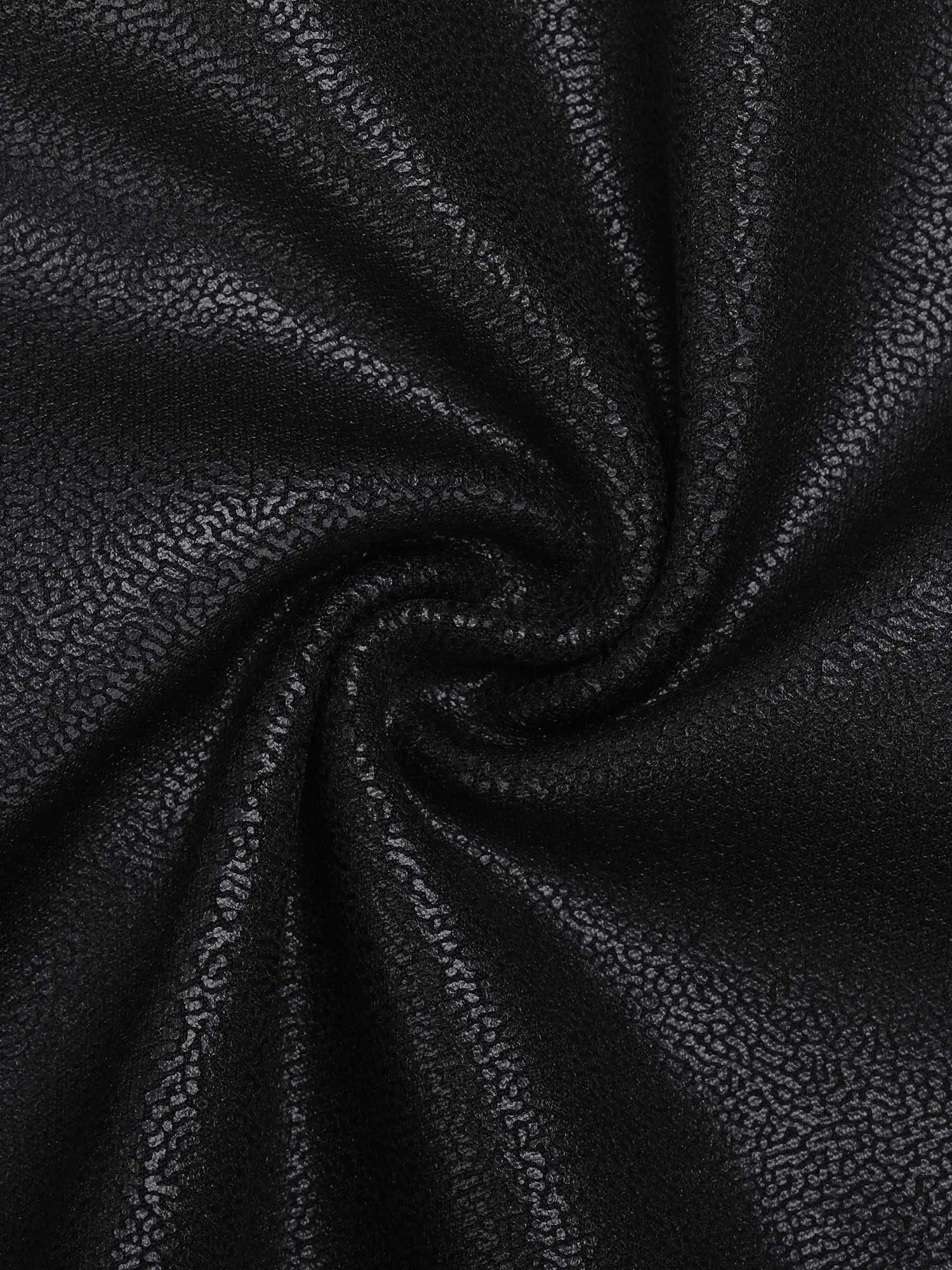 RAYNA – Faux Leather Zip Dress - LivingCurves Sleeveless Bodycon Party Cocktail Summer Dress Leather Zwart / XS