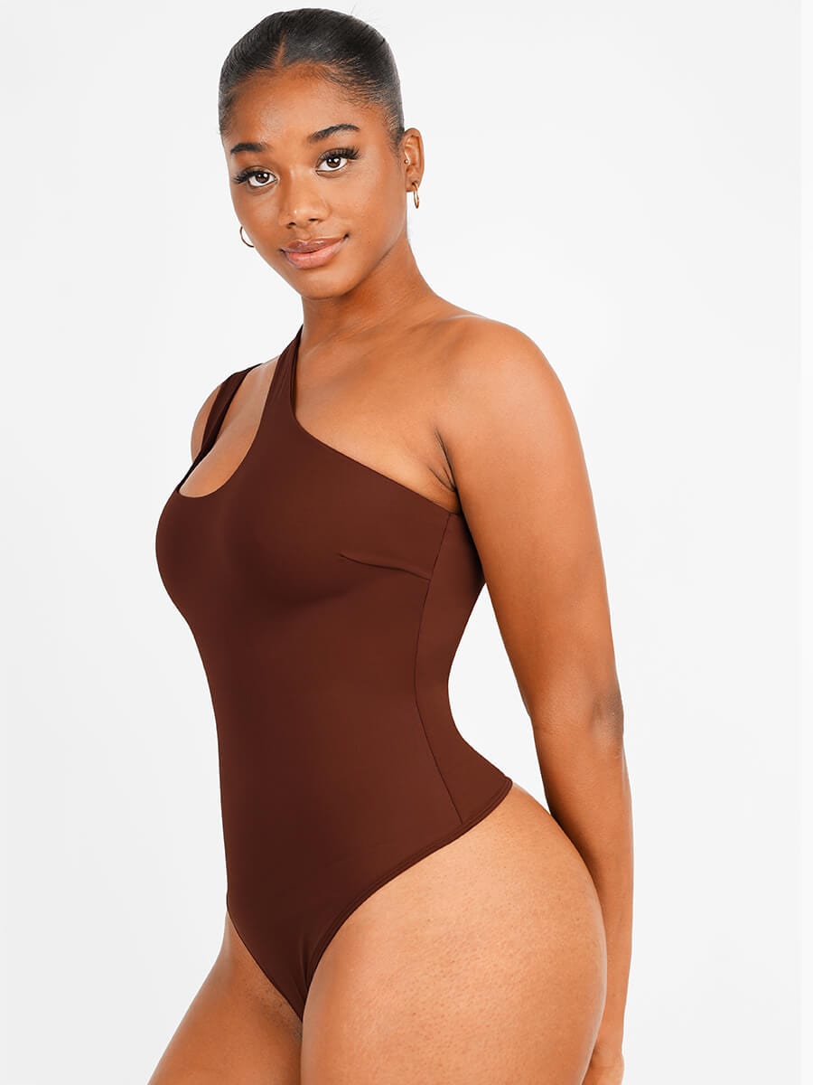 SOFIA – Solo Elegance Thong Bodysuit - LivingCurves Shapewear Bodysuit Zwart / S