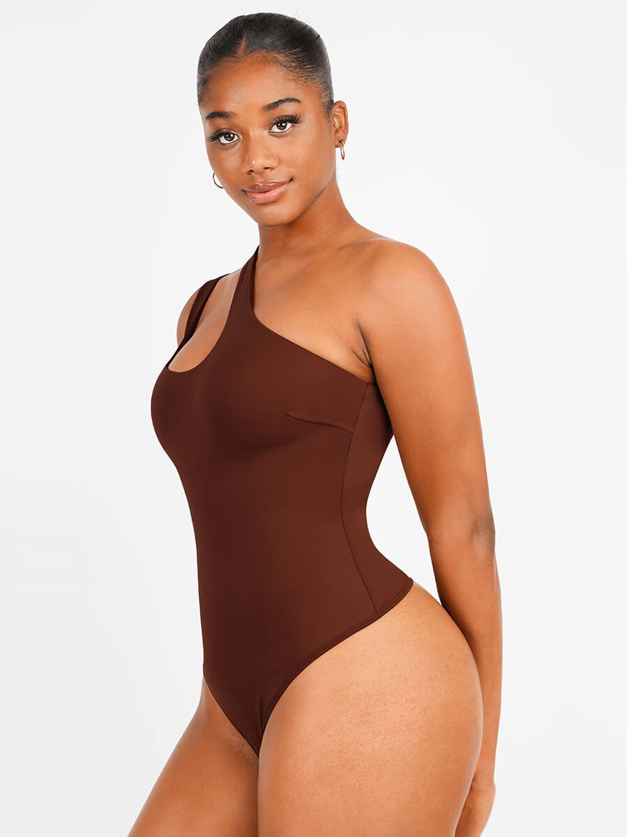 SOFIA – Solo Elegance Thong Bodysuit - LivingCurves Shapewear Bodysuit Zwart / S