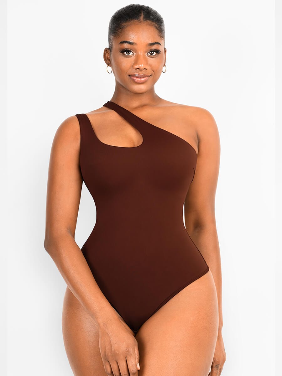 SOFIA – Solo Elegance Thong Bodysuit - LivingCurves Shapewear Bodysuit Zwart / S