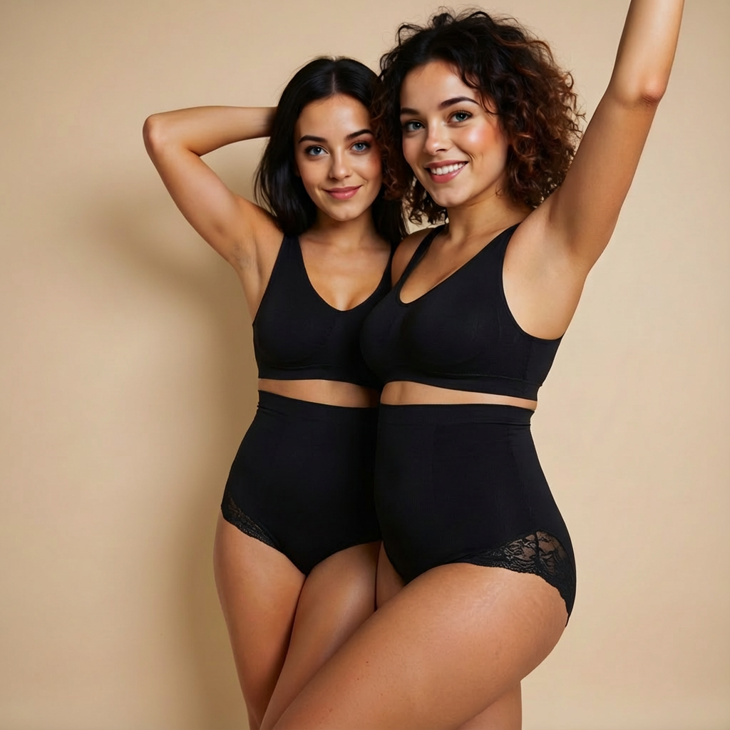 LIVC – Hoge Taille Kant Shapewear Short