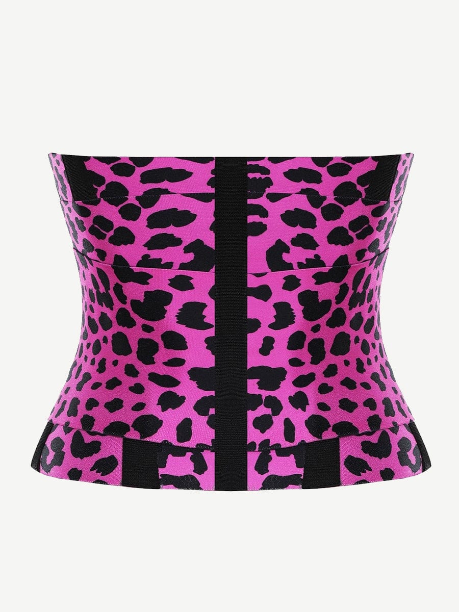 ORINE – Sauna Waist Trainer met 5 Stalen Banden - LivingCurves Waist Trainer Regular Style / Roze/Zwart / XS