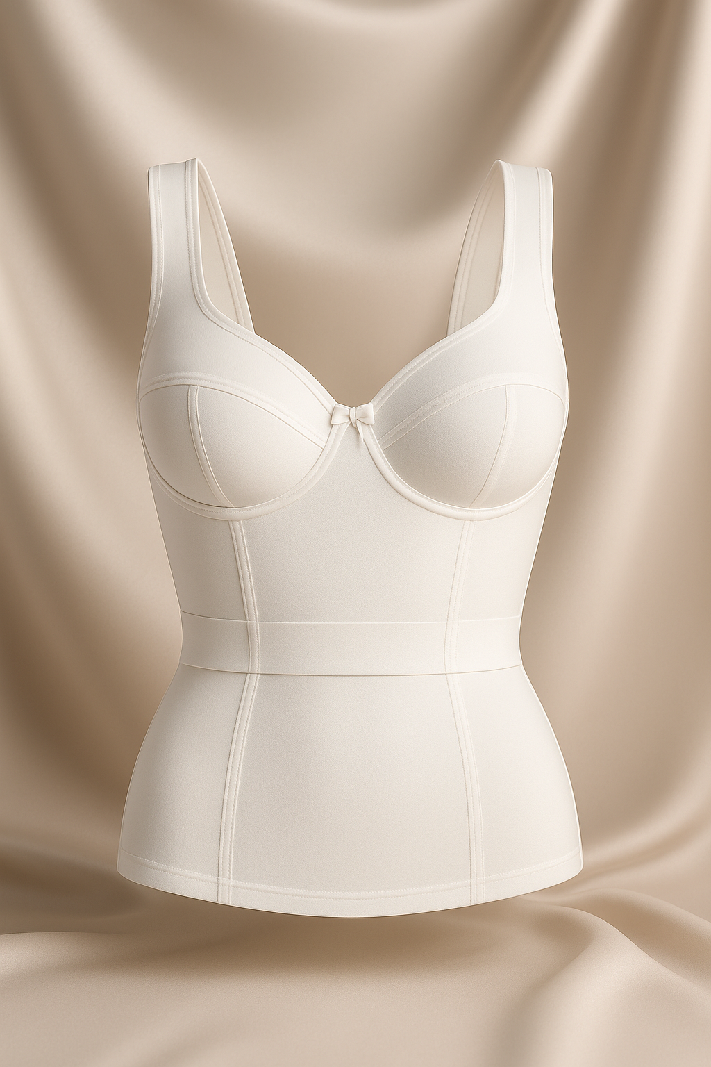 LYRA – Longline Beha met Beugel - LivingCurves Full Figure Underwire Bra White / 34B