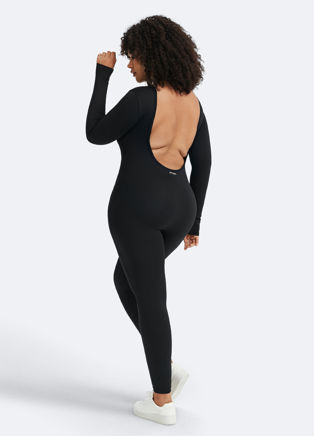 ÉLAN – Short Sleeve Shaping Catsuit - LivingCurves Bodysuit Inky Black / XS