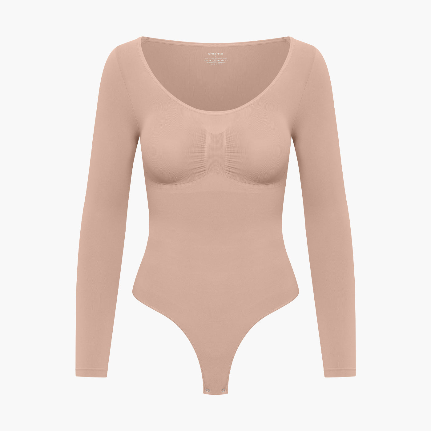ARYA – Longsleeve Sculpt Bodysuit (Stringmodel) - LivingCurves Bodysuit Beige / XS