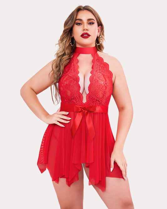 Plus Size Babydoll Teddy
