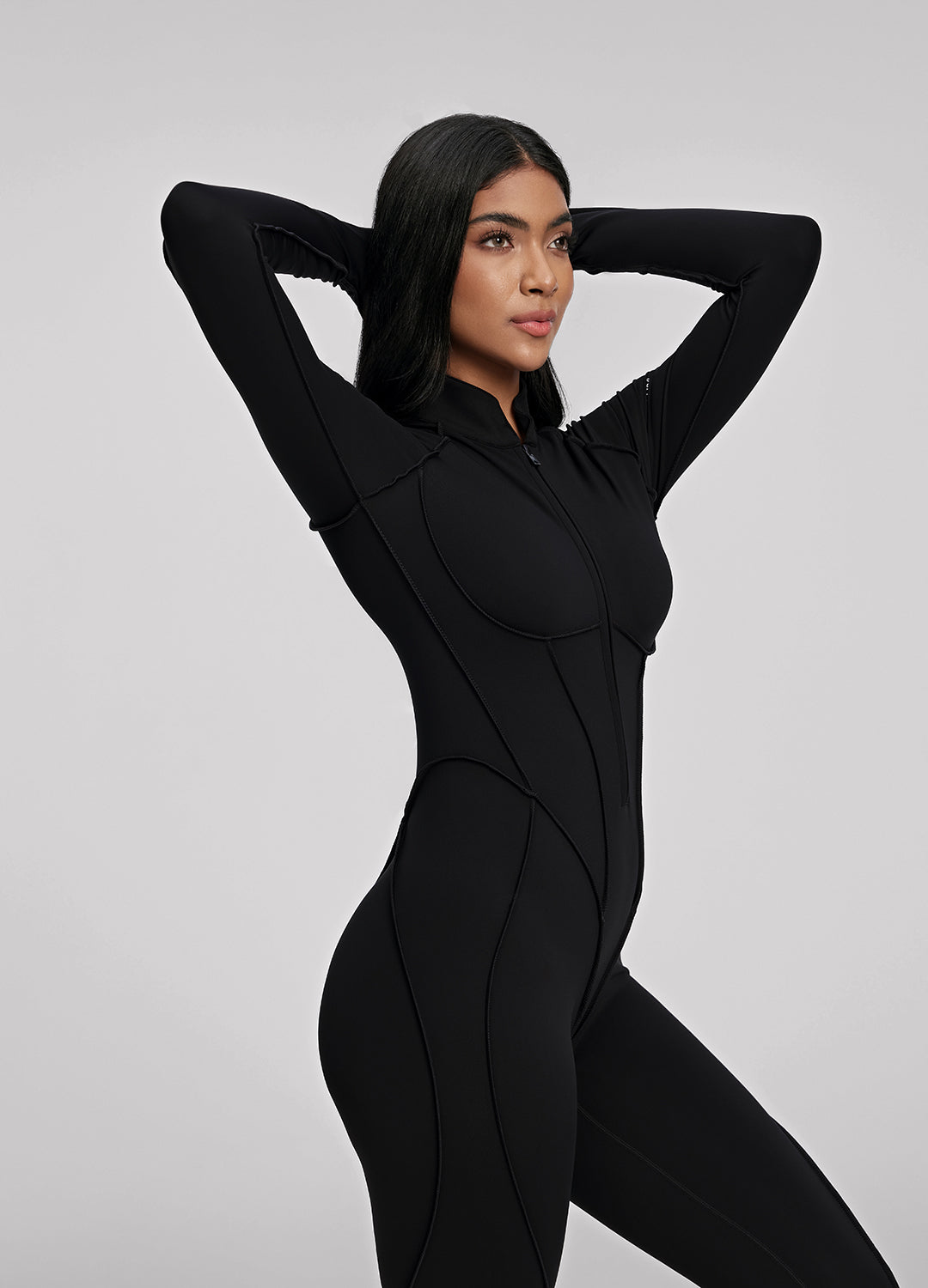 LOUA – Closed-Back Catsuit - LivingCurves Bodysuit Black / XS