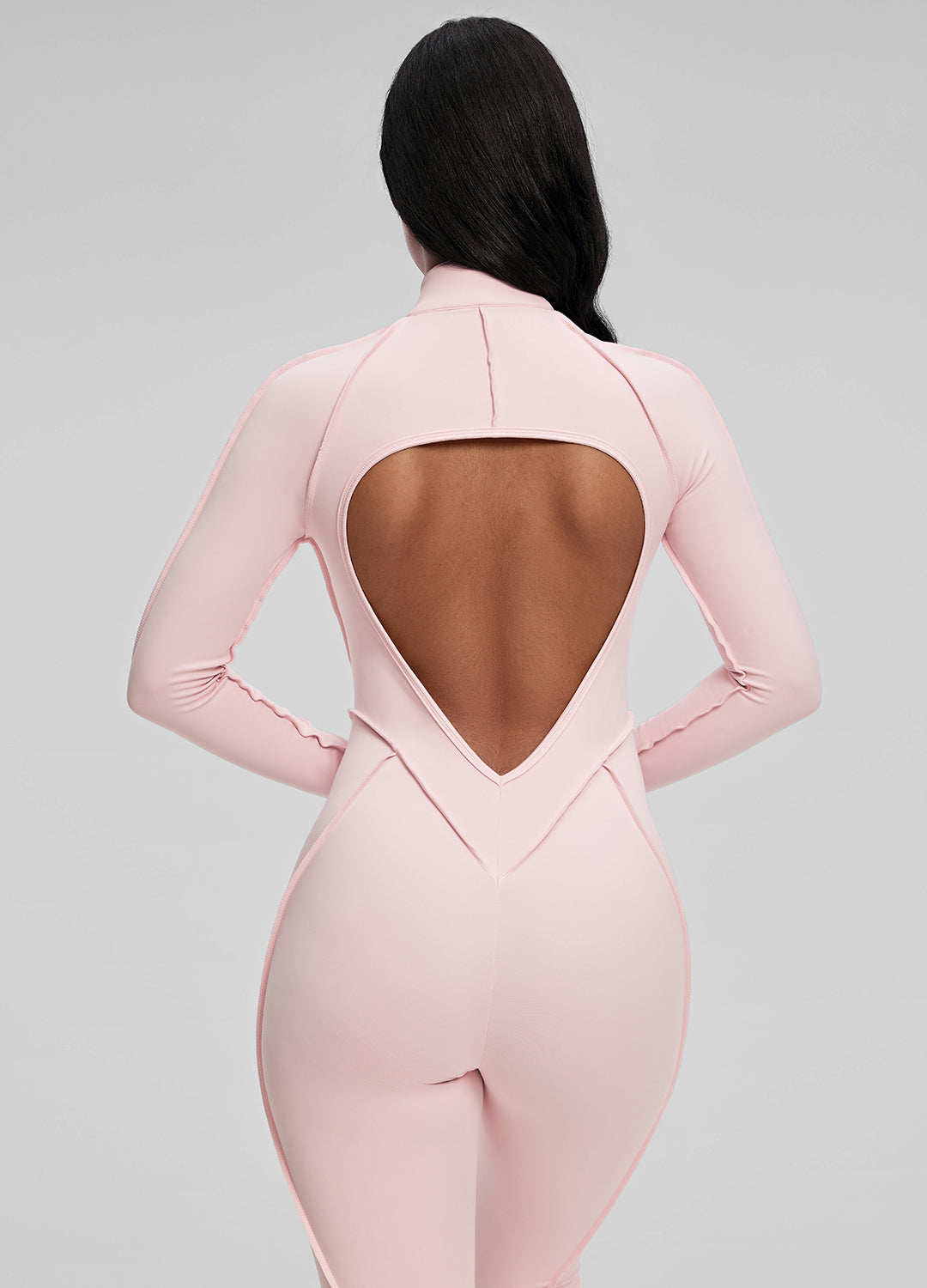 ÉLIA – Full-Length Shaping Catsuit - LivingCurves Bodysuit Ballet Pink / XS