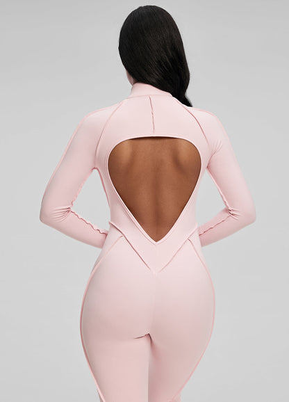 ÉLIA – Full-Length Shaping Catsuit - LivingCurves Bodysuit Ballet Pink / XS