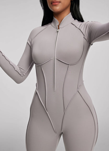 ZIAN – Closed-Back Catsuit - LivingCurves Bodysuit Cool Gray / XS
