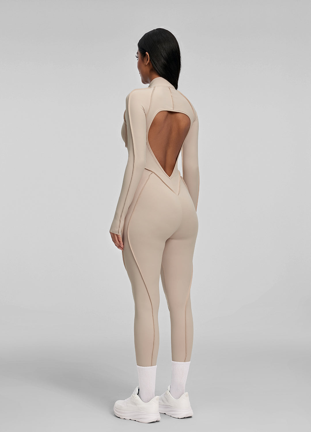 SEVA – Full-Length Shaping Catsuit - LivingCurves Bodysuit Oat Milk / XS