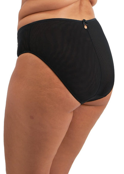 Elomi Teagan Black Almond High Leg Brief Panty 302653