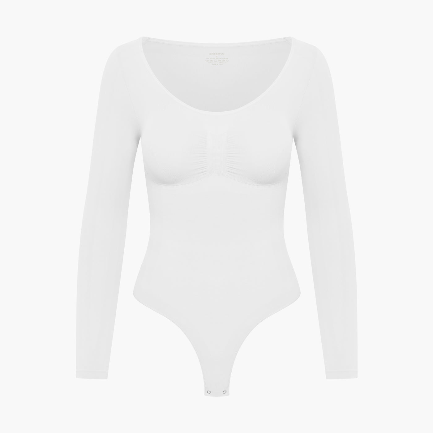 ARYA – Longsleeve Sculpt Bodysuit (Stringmodel) - LivingCurves Bodysuit Wit / XS