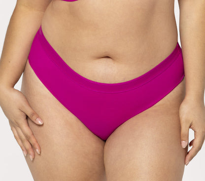 Curvy Couture Sheer Mesh Glamberry High Cut Hipster Panty 1313