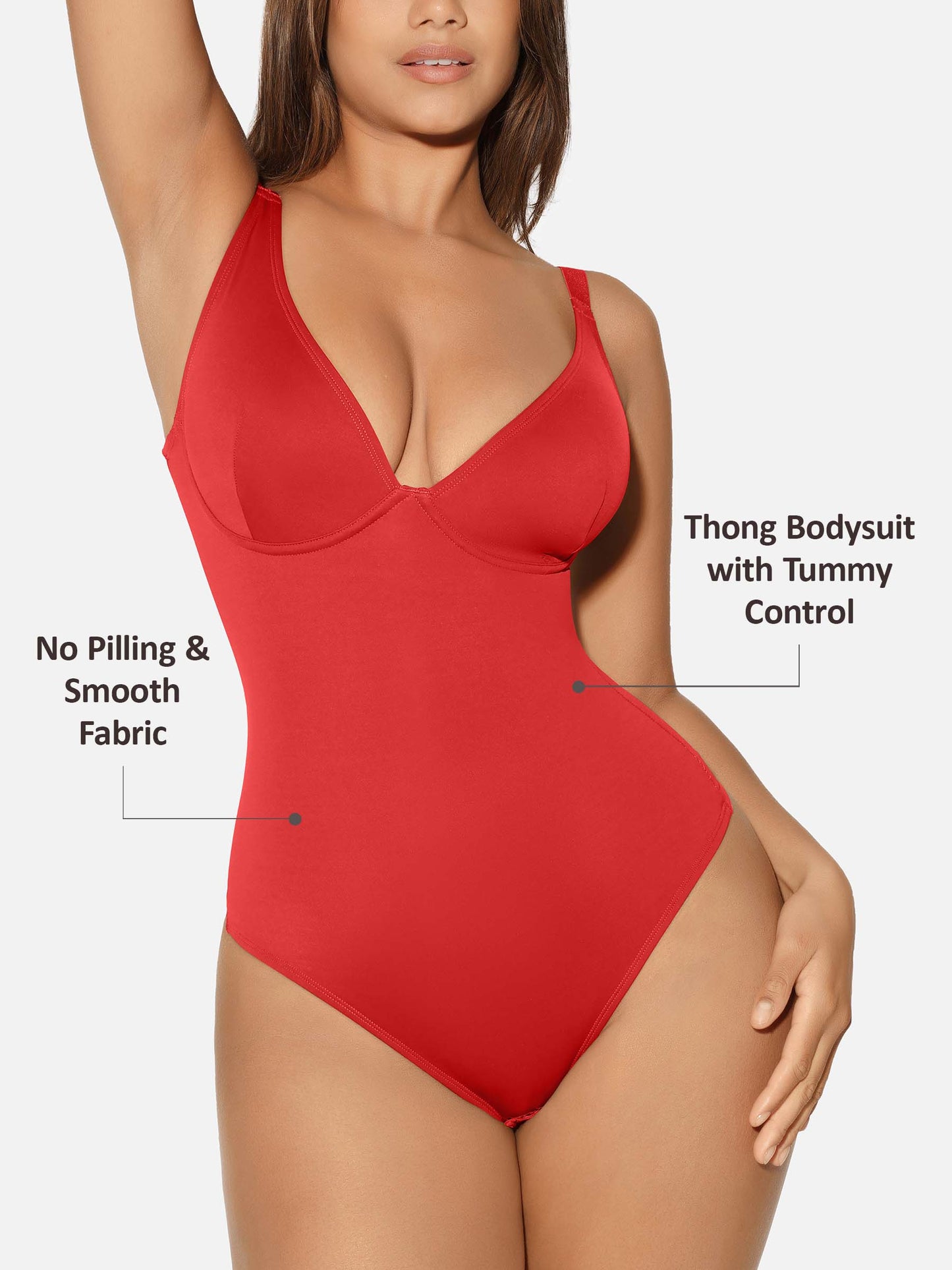 LIVC – V-Neck Tummy Control Shaping Bodysuit | Naadloze Comfort Body met Shaping Effect & Elegante Pasvorm