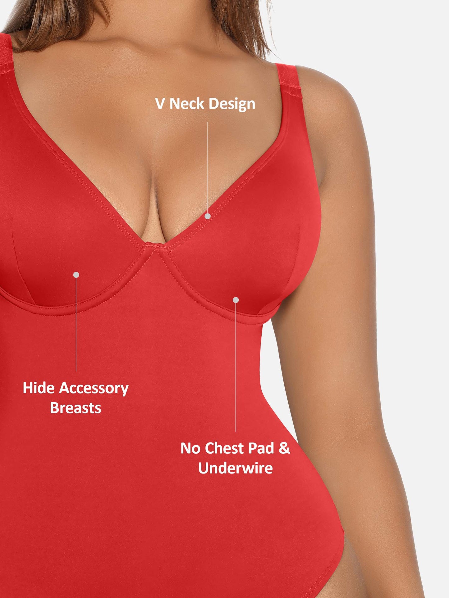LIVC – V-Neck Tummy Control Shaping Bodysuit | Naadloze Comfort Body met Shaping Effect & Elegante Pasvorm