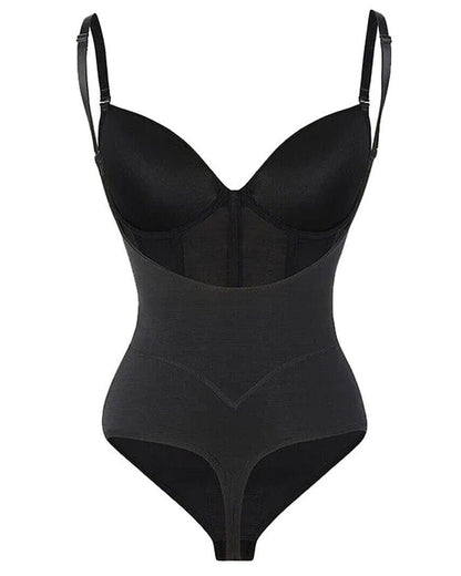 SORIX – Ademend Sexy Tummy Control Bodysuit - LivingCurves Zwart / XS