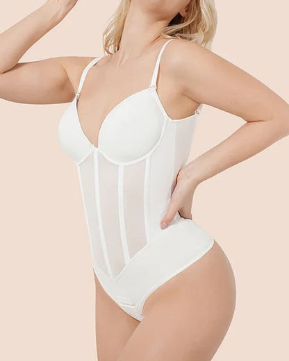 SORIX – Ademend Sexy Tummy Control Bodysuit - LivingCurves Zwart / XS