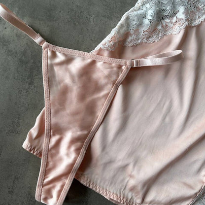 Satinelle – Lace Detail Satin Nightdress