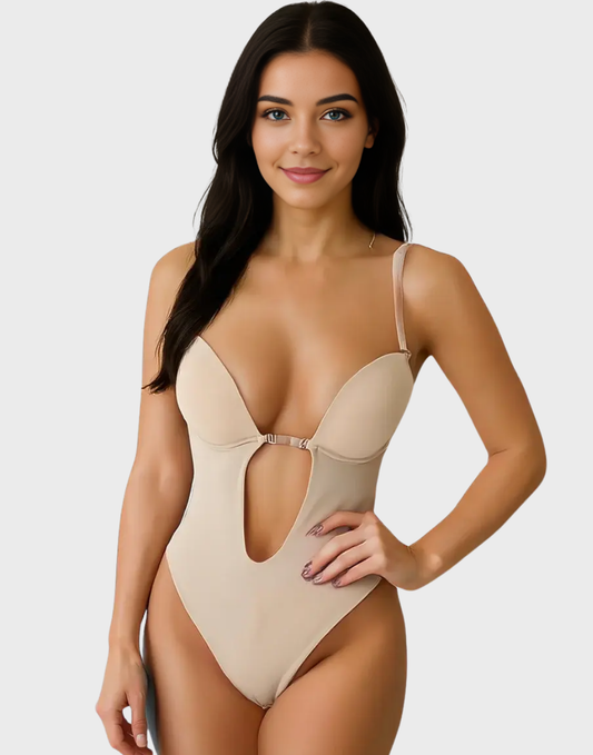 NOA – Onzichtbare Shaper BH met Open Rug - LivingCurves Rugloos body shaper Zwart / S
