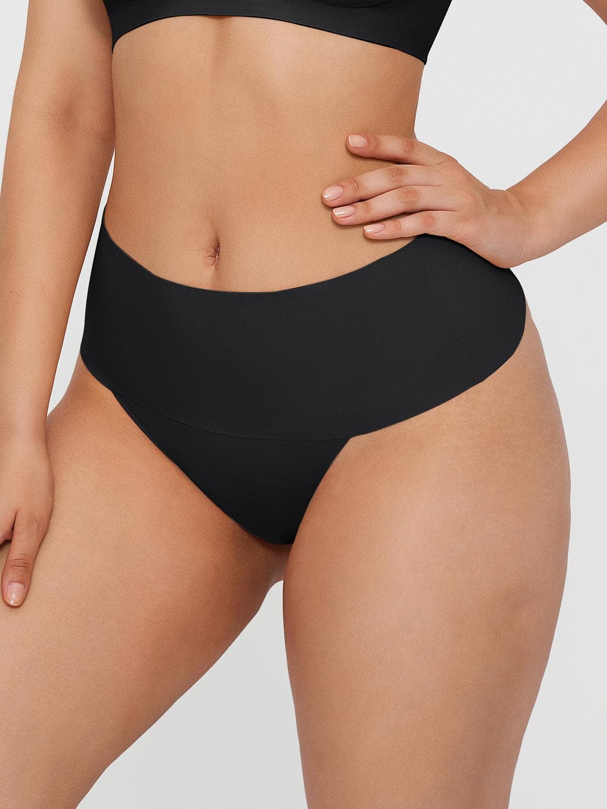 Seamless High-Waist Tummy Control Thong - LivingCurves Skin / XS