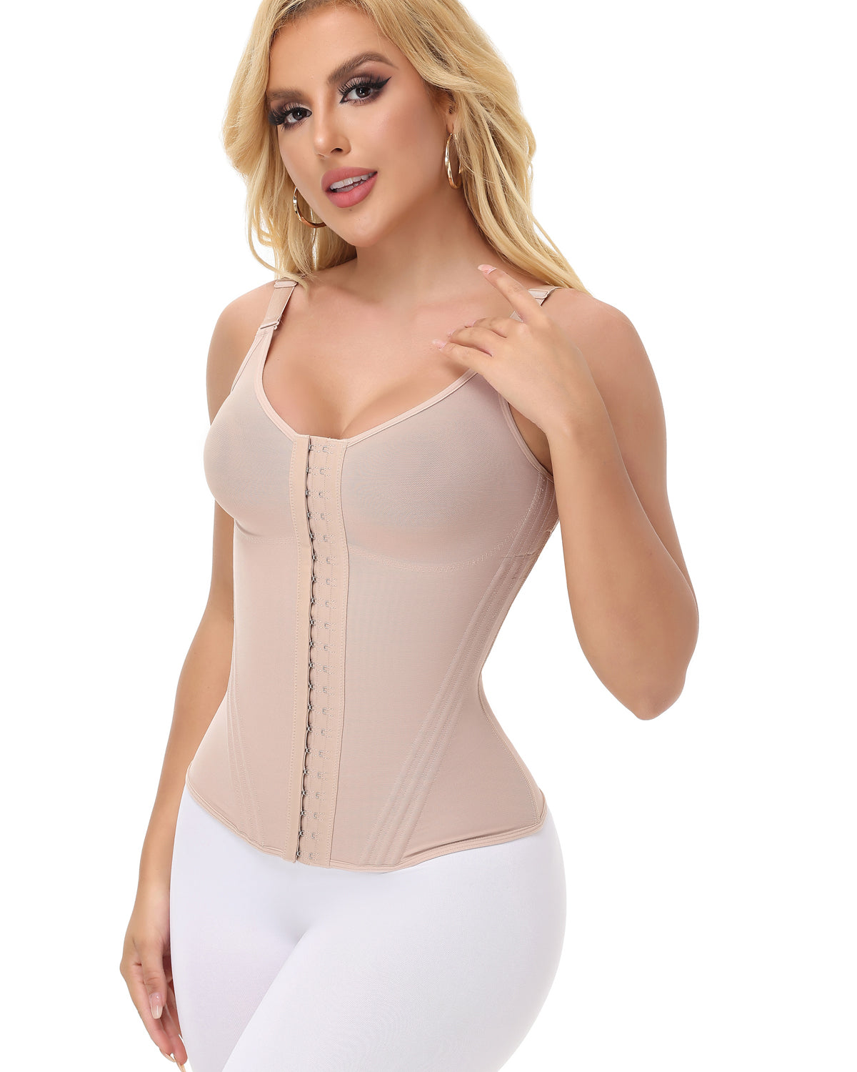 LIORA – Dames Waist Trainer Vest - LivingCurves Tan / XS