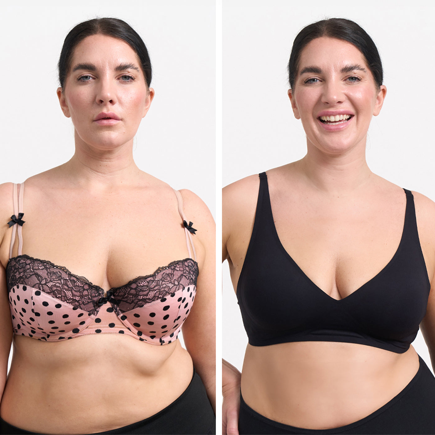 NÉLA- Comfort BH - LivingCurves Beha Zwart / S