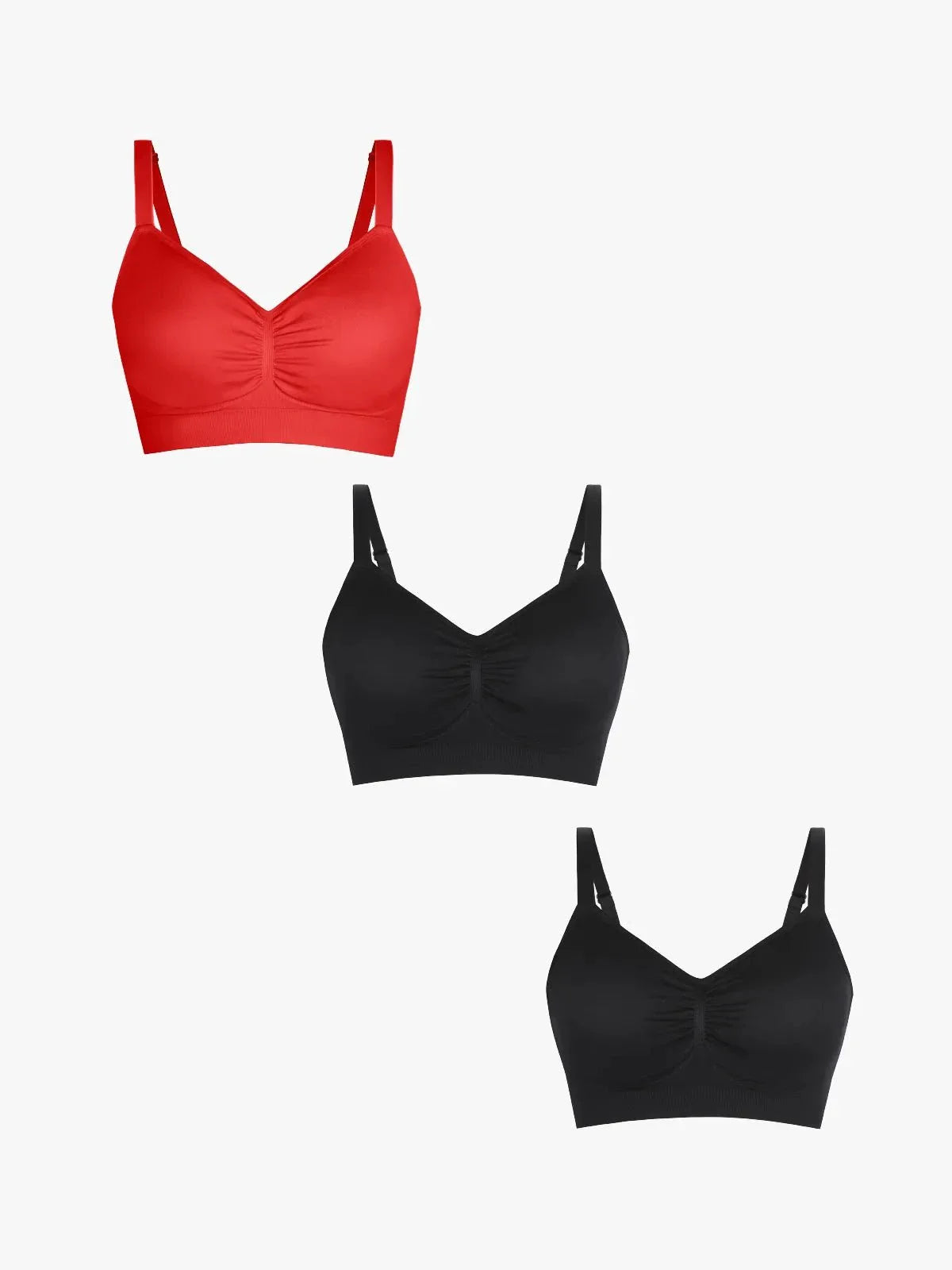 MAELLE | 3-Pack Naadloze Comfortbeha met Uitneembare Pads