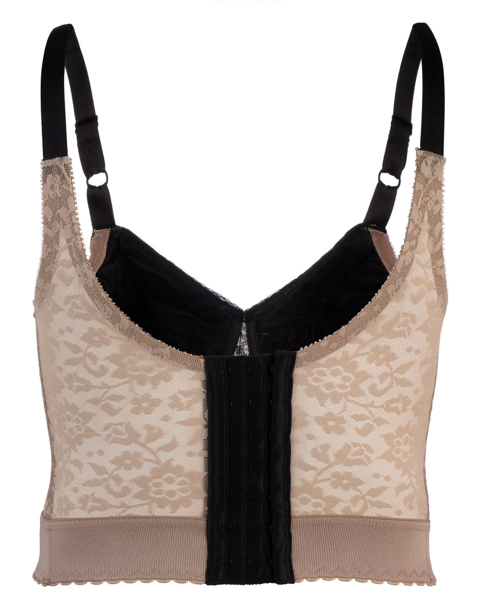 Style 2202 | *Mocha Black* - Longline Wireless Expandable Cup Bra