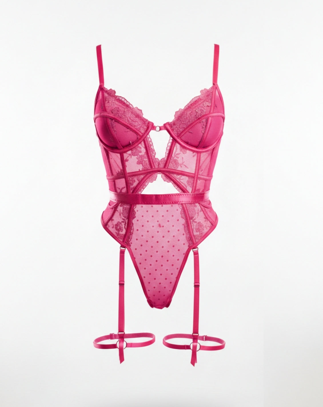 LIVC – Kanten Lingerie Body met Dijbeenband