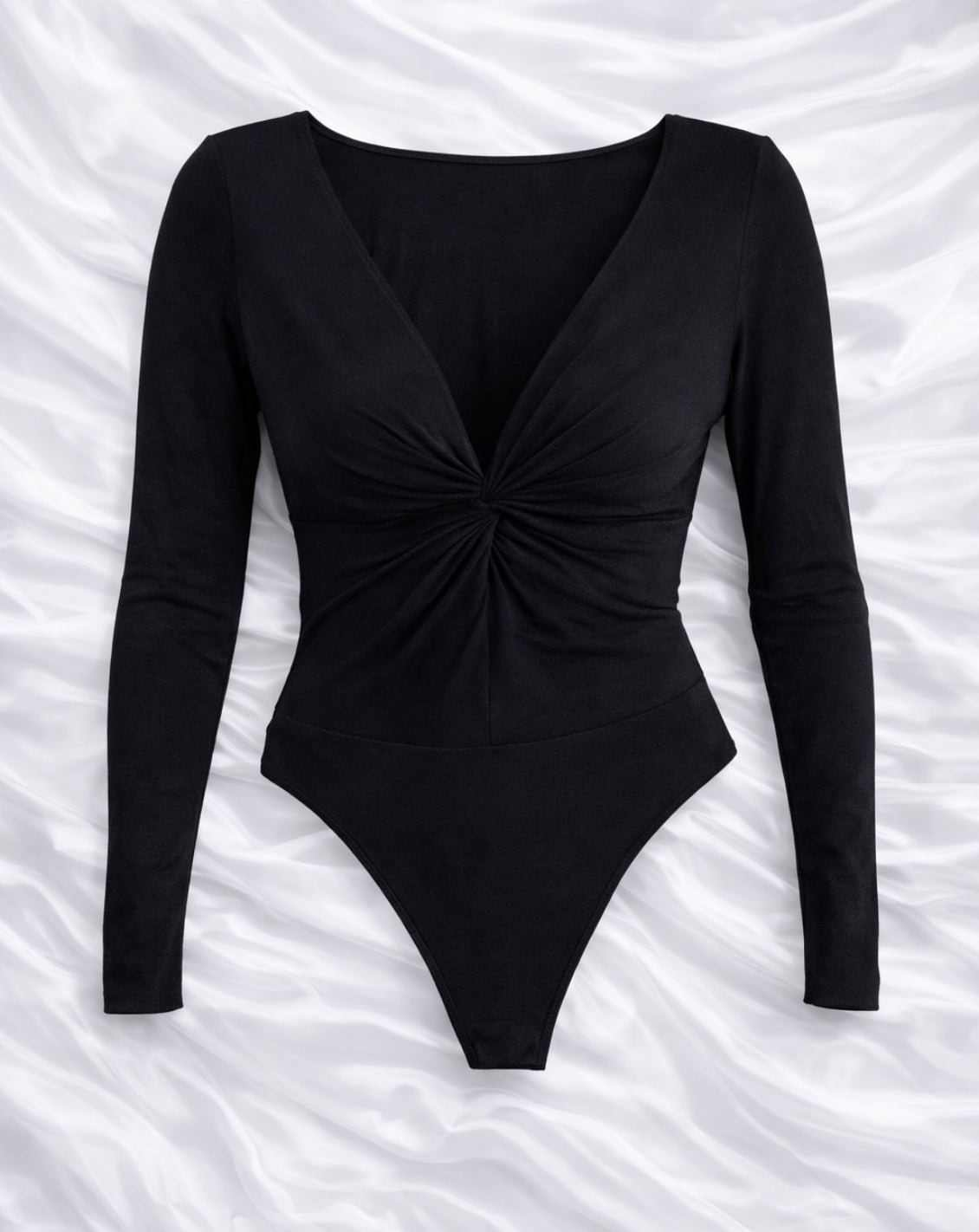 MAYA – Twist-Front Modal String Body met Lange Mouwen