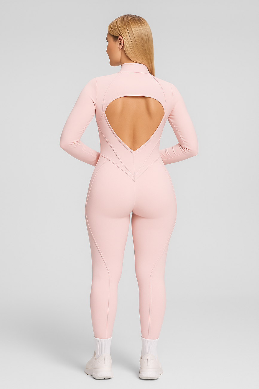 MIYA – Catsuit met Corrigerend Effect - LivingCurves Bodysuit Roze / XS
