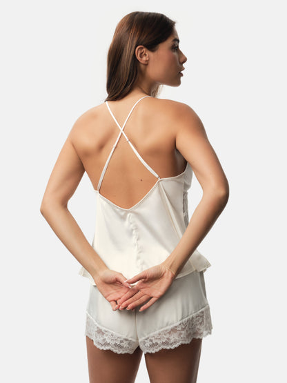 Lyra – Satijnen Camisole met Kant